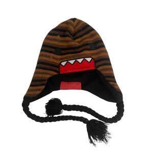 Domo Winter Laplander Hat Youth One Size Brown Striped 2012